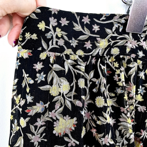 Boden Black Floral Ruffle Mini Skirt NWT Plus Size 20/22 - Picture 9 of 14